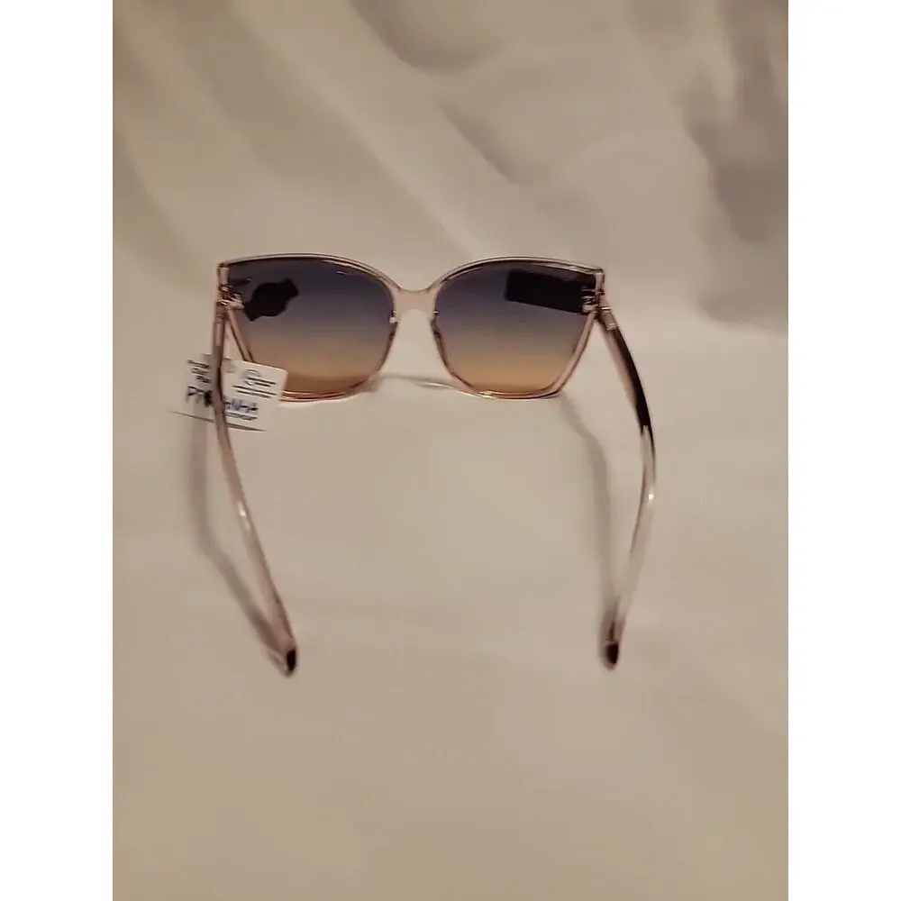 Piranha Designer Cat Eye Sunglasses Fashion Eyewear Brown Clear Frames # 62141